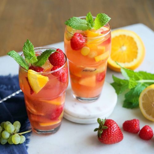 Shochu Sangria Cocktail